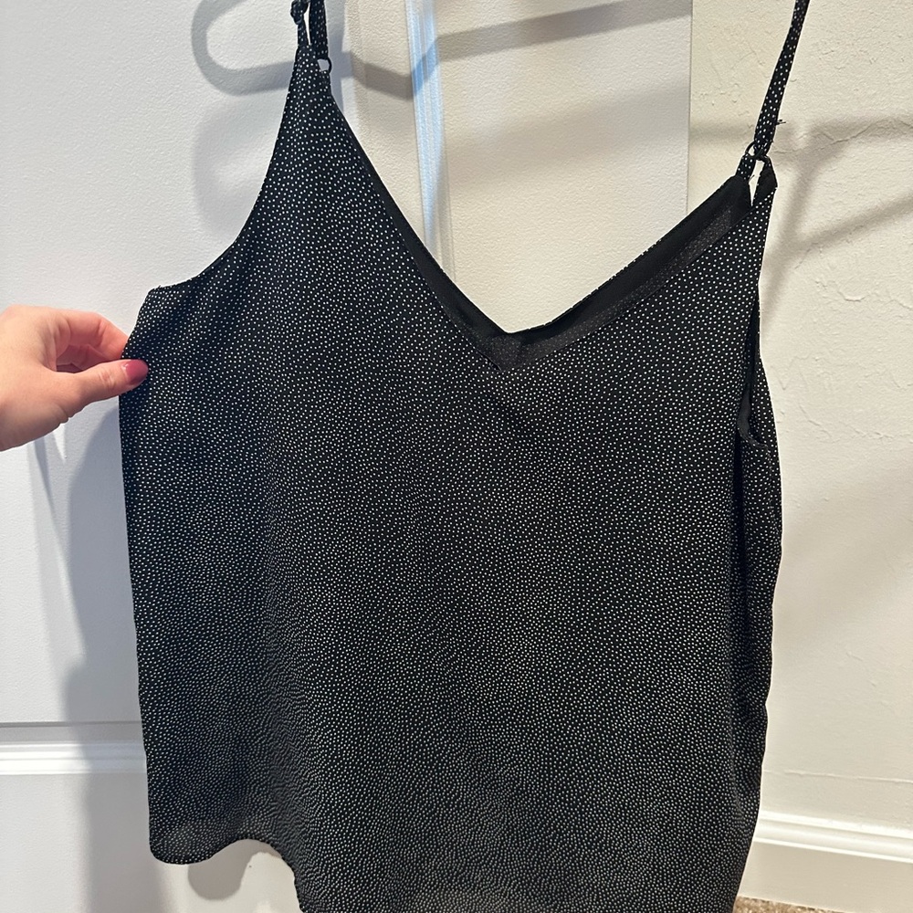 Black and White Polka Dot Women's Top